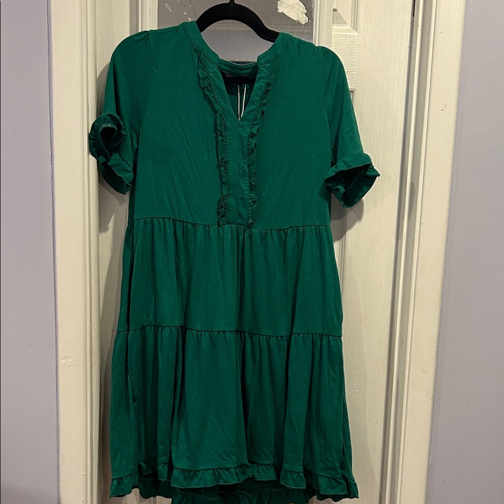 Chic Green Mini Dress for Women